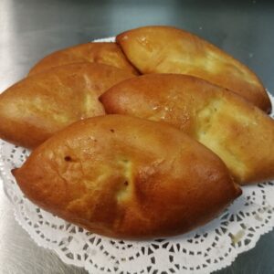 Пирожки печеные с мясом и рисом 75гр 1шт