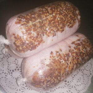 Рулет из птицы фаршированный грибами, 100гр