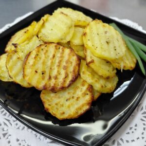 Гарнир, Картофель запеченный с чесночком, 100гр